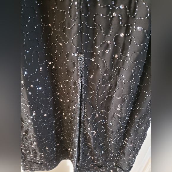 Vintage JMD New York Beaded/Sequin Full Length Dress - Size M - Picture 3 of 5